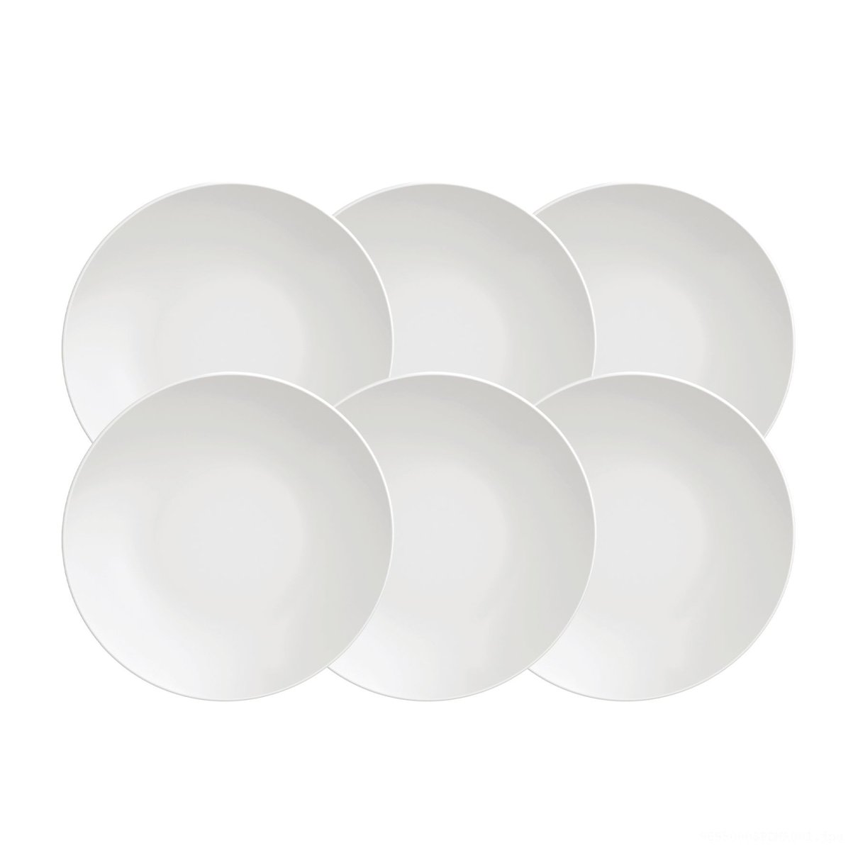 Kit Prato Sobremesa Leonora em Porcelana 19 cm 06 Peças