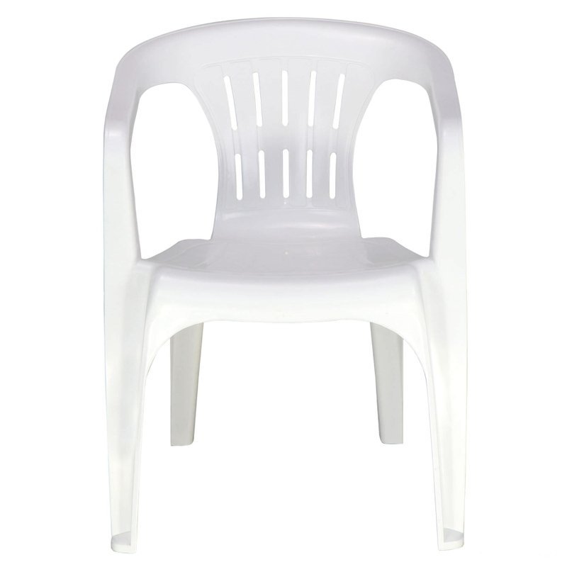 Cadeira Atalaia Basic com Braços em Polipropileno Branco