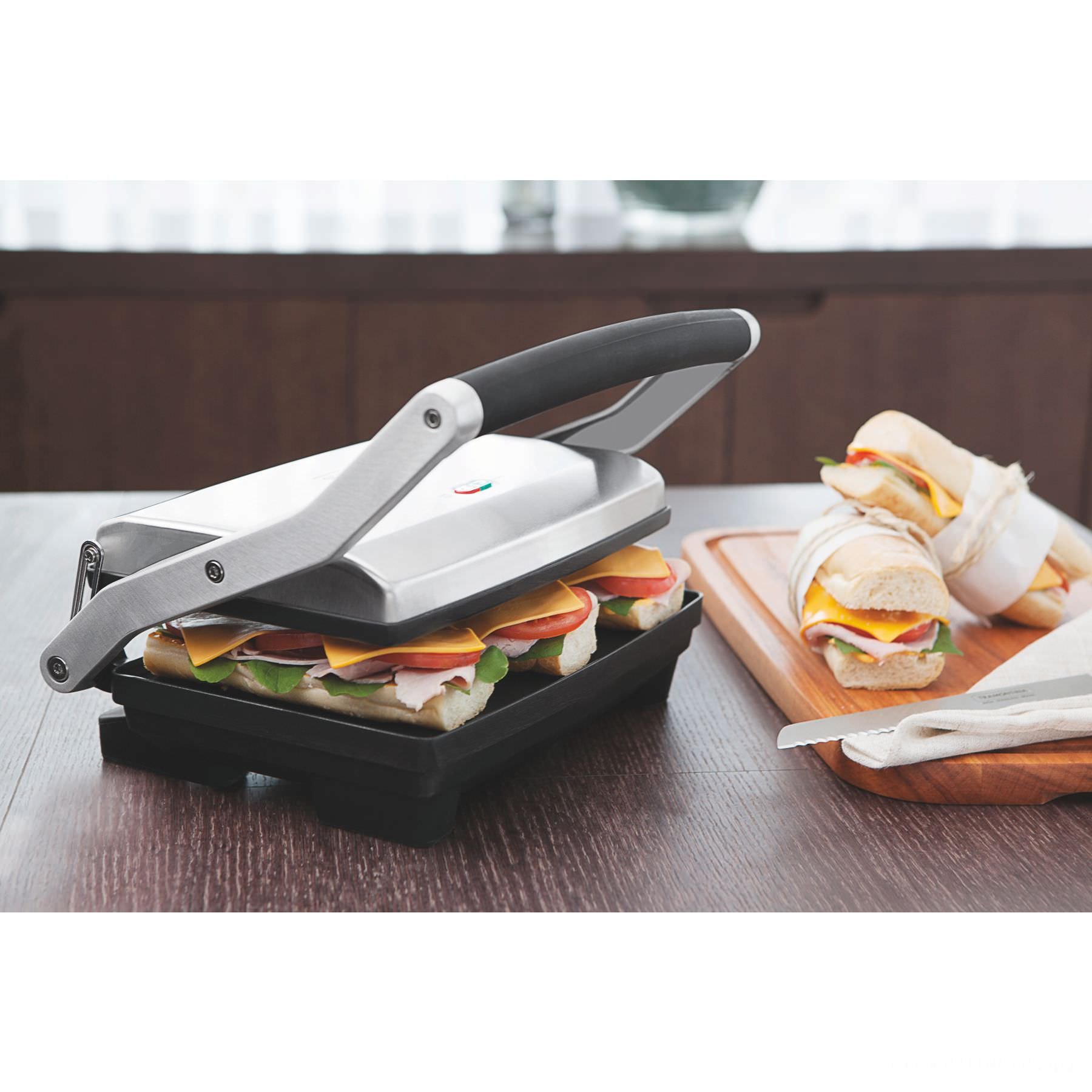 Sanduicheira Tramontina by Breville Express Aço Inox Fosco Chapa