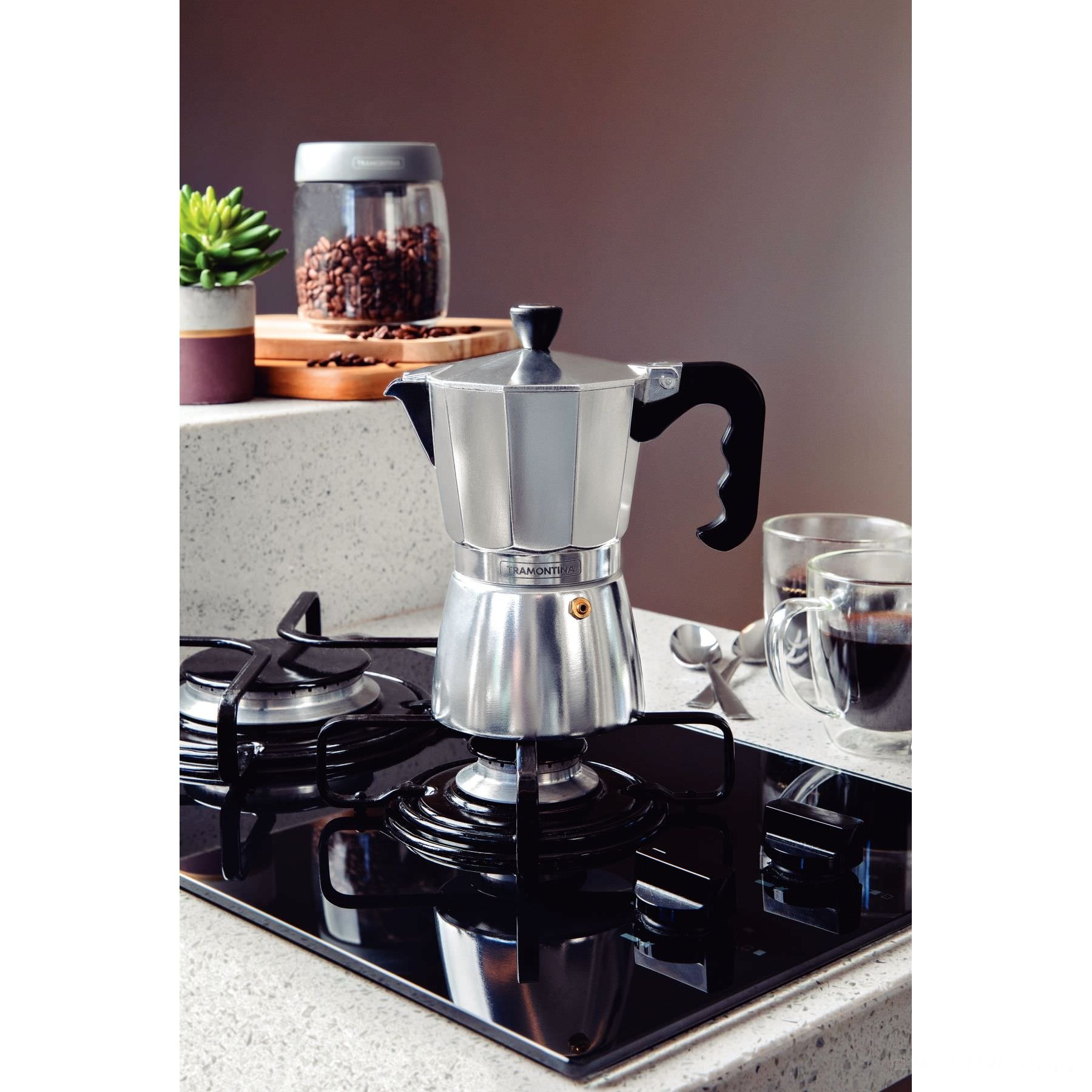 cafe_latte12　カミスキードレスMサイズ Cafeteira Expresso Italiana Tramontina Alumínio Cabo Nylon 320 ml