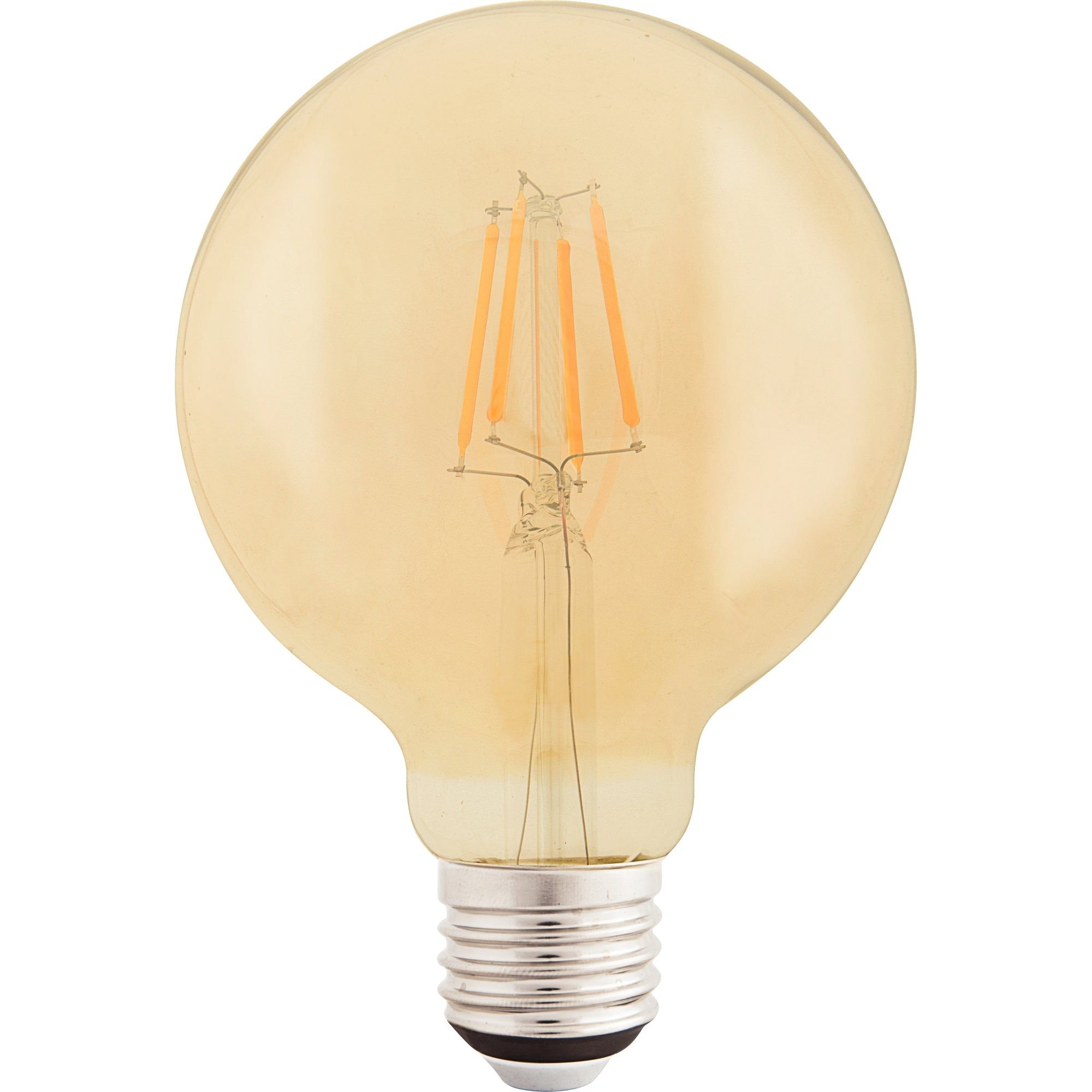 Lâmpada LED Filamento Tramontina G95 4K 2200K luz Amarela Vidro