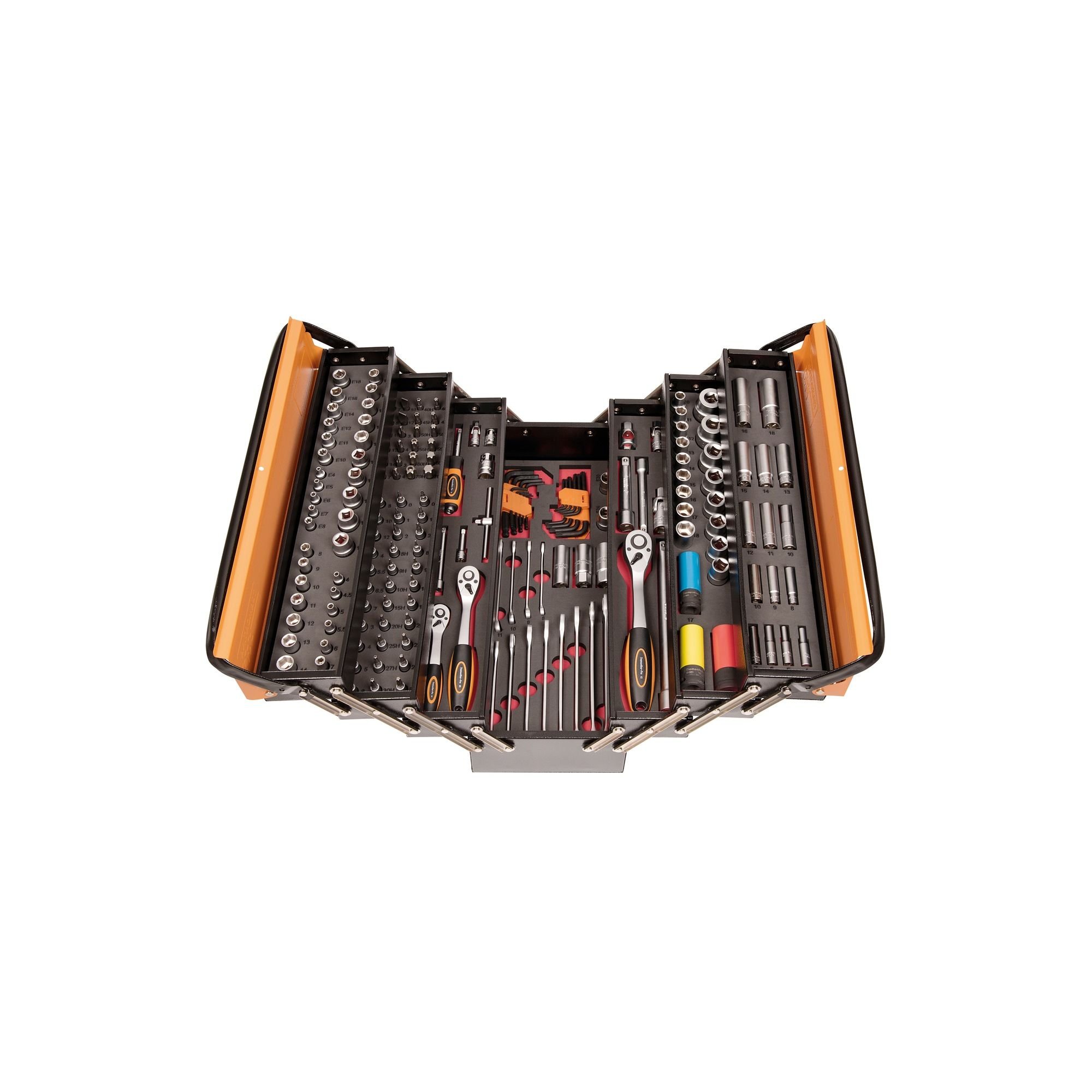 Caixa Sanfonada com Ferramentas 176 peças Tramontina PRO