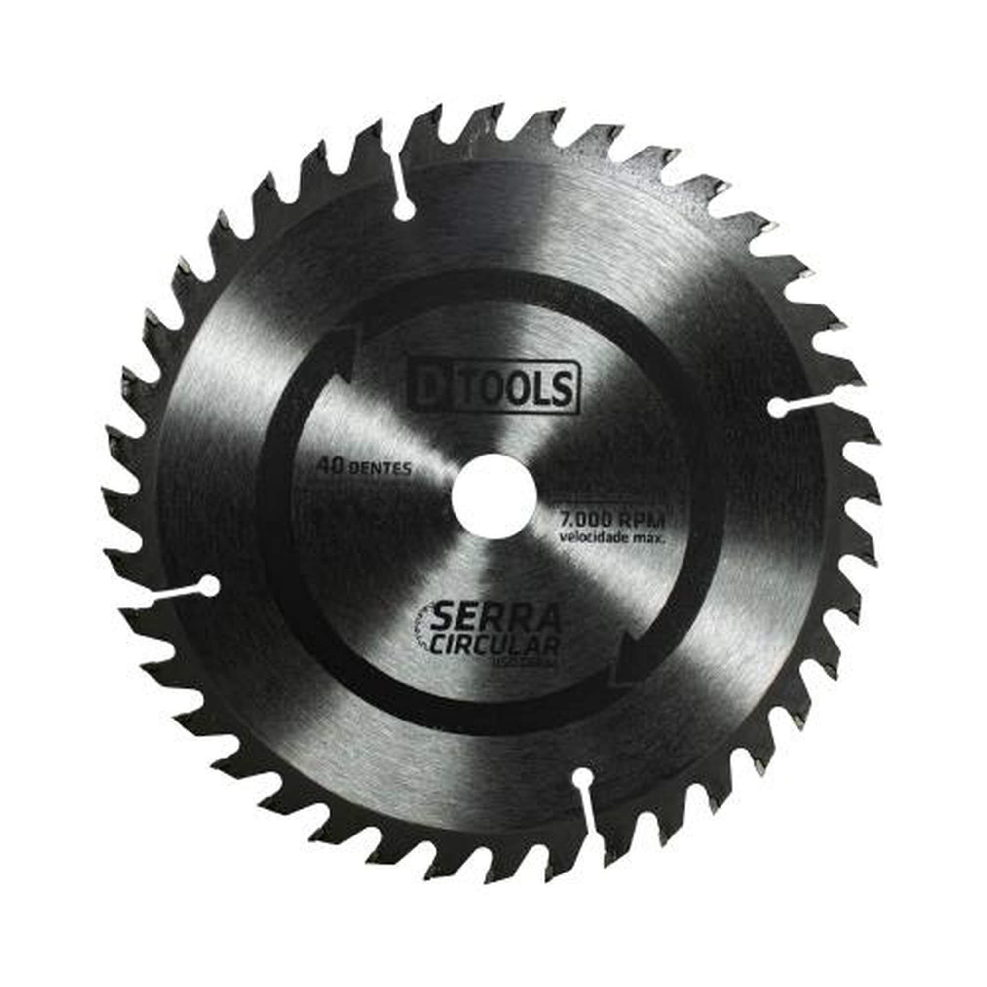 切手40 Serra Circular Vídea 7 1/4'' 40 Dentes - DTOOLS - Corte Rápido