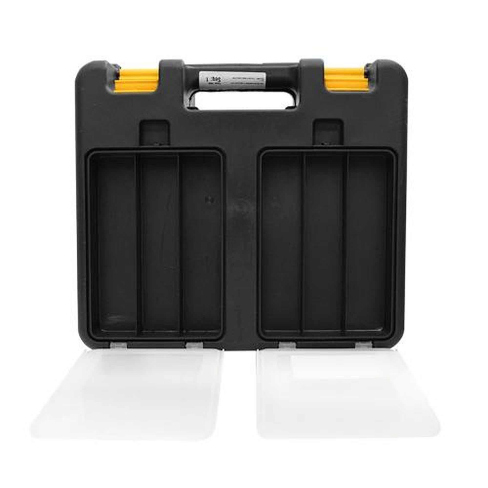 Caixa de Ferramentas Maxi 2 PVC Preto Fosco com Alça Fixa e 02