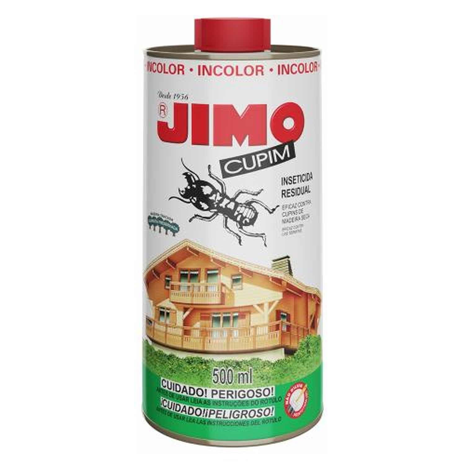 JIMO Cupim Incolor 500ml Tratamento Preventivo Curativo Madeira