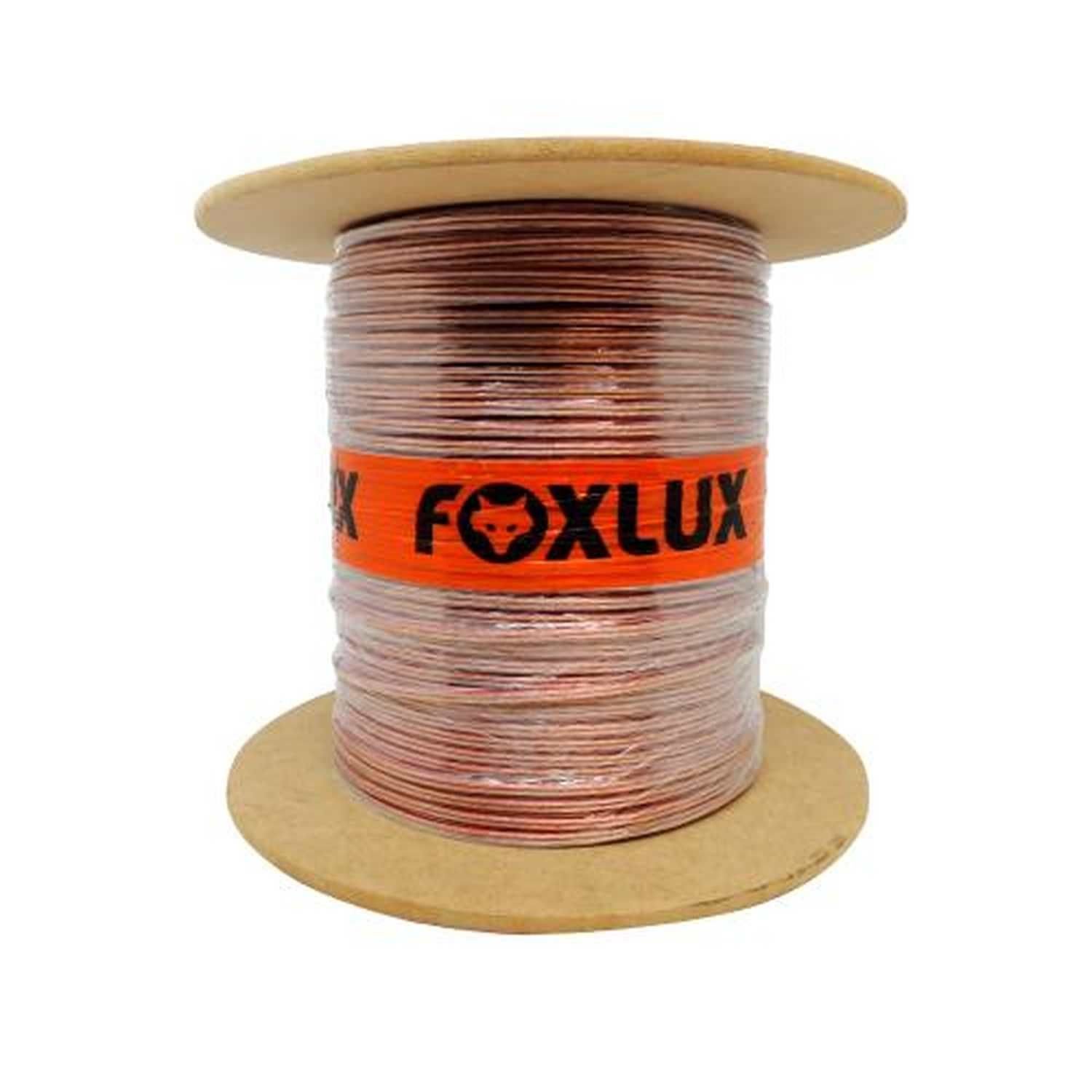 Fio Bicolor 1,50mm (2x14 AWG) 100m para Áudio - Foxlux