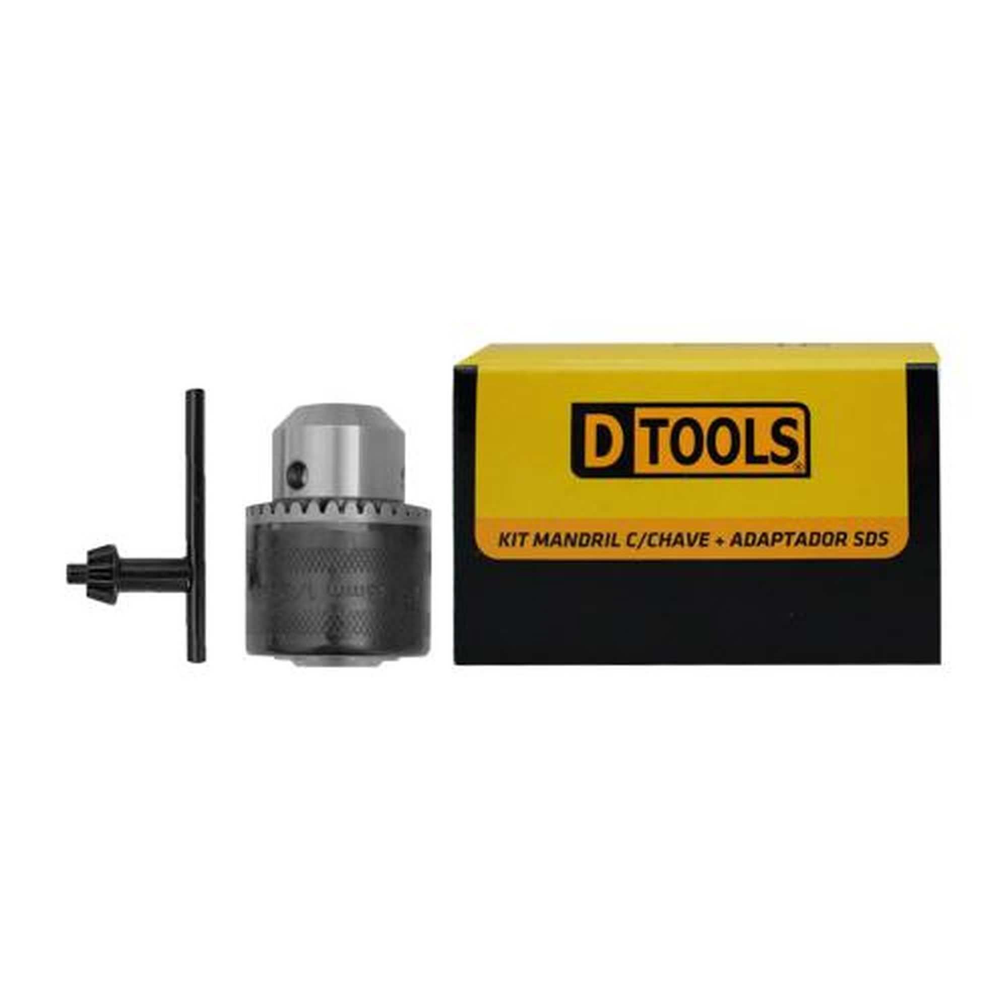 Chave Mandril 3/8'' DTOOLS - Troca Rápida de Brocas em Furadeiras
