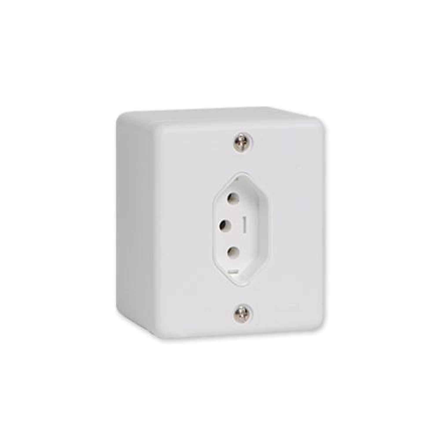 Conjunto 2 Tomadas 3P 20A 250V - Linha Retangular - Certificado