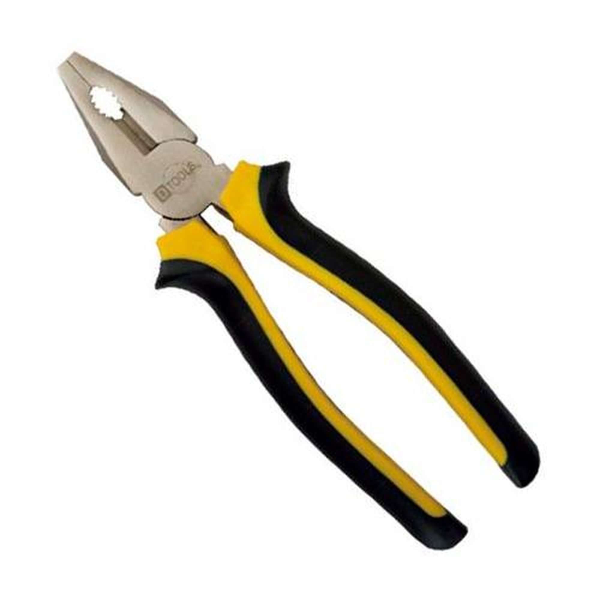 Alicate Universal 8'' em Aço Forjado com Empunhadura em PVC - DTOOLS
