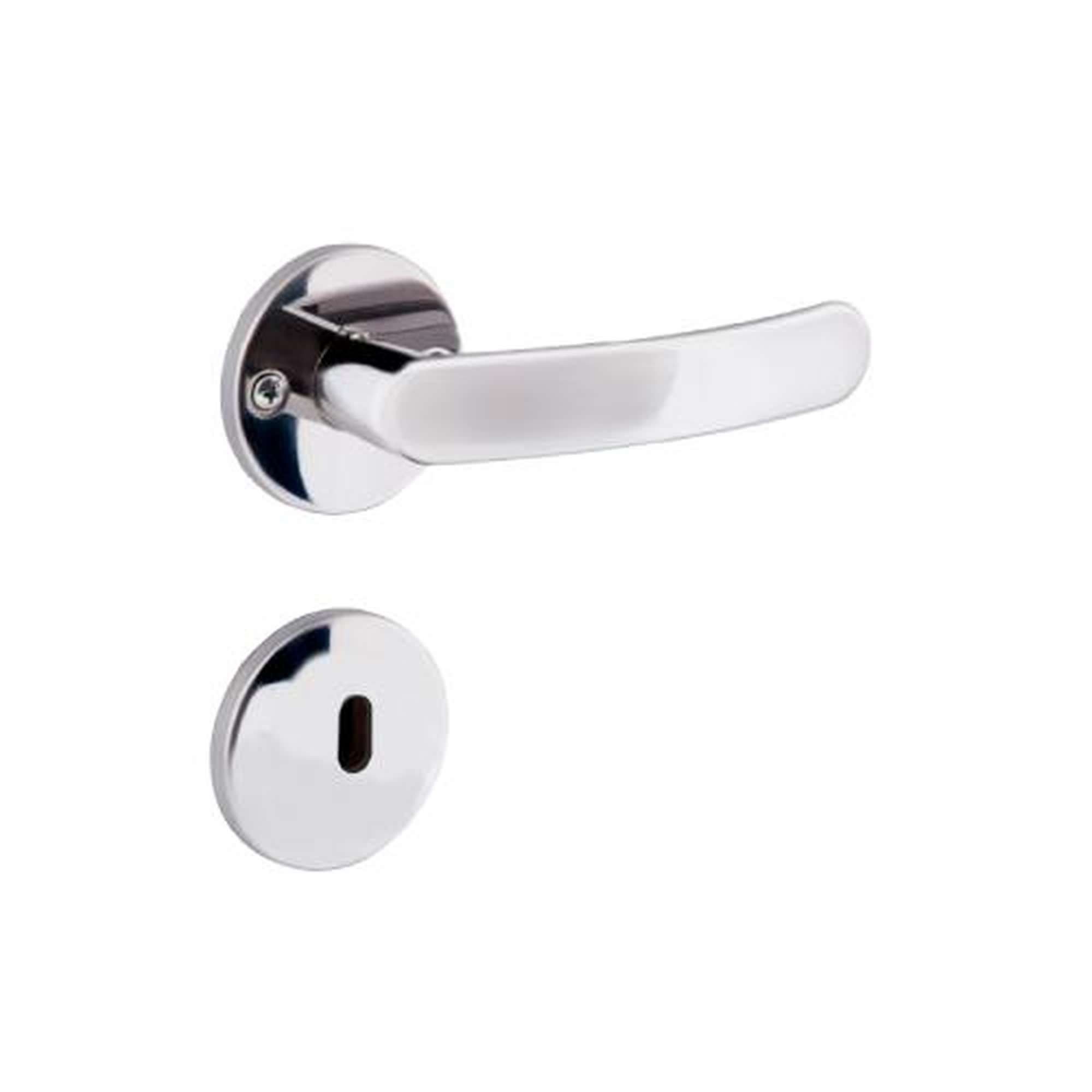 Fechadura Interna Inox Premium 2700/11 para Porta de Madeira 25-35mm