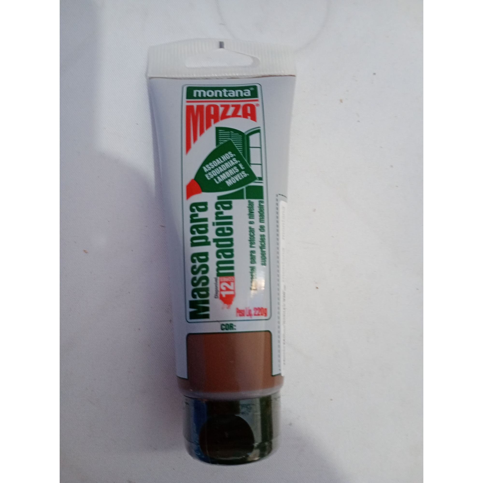 Massa Acrílica Imbuia 220g para Madeira - Reparo e Nivelamento