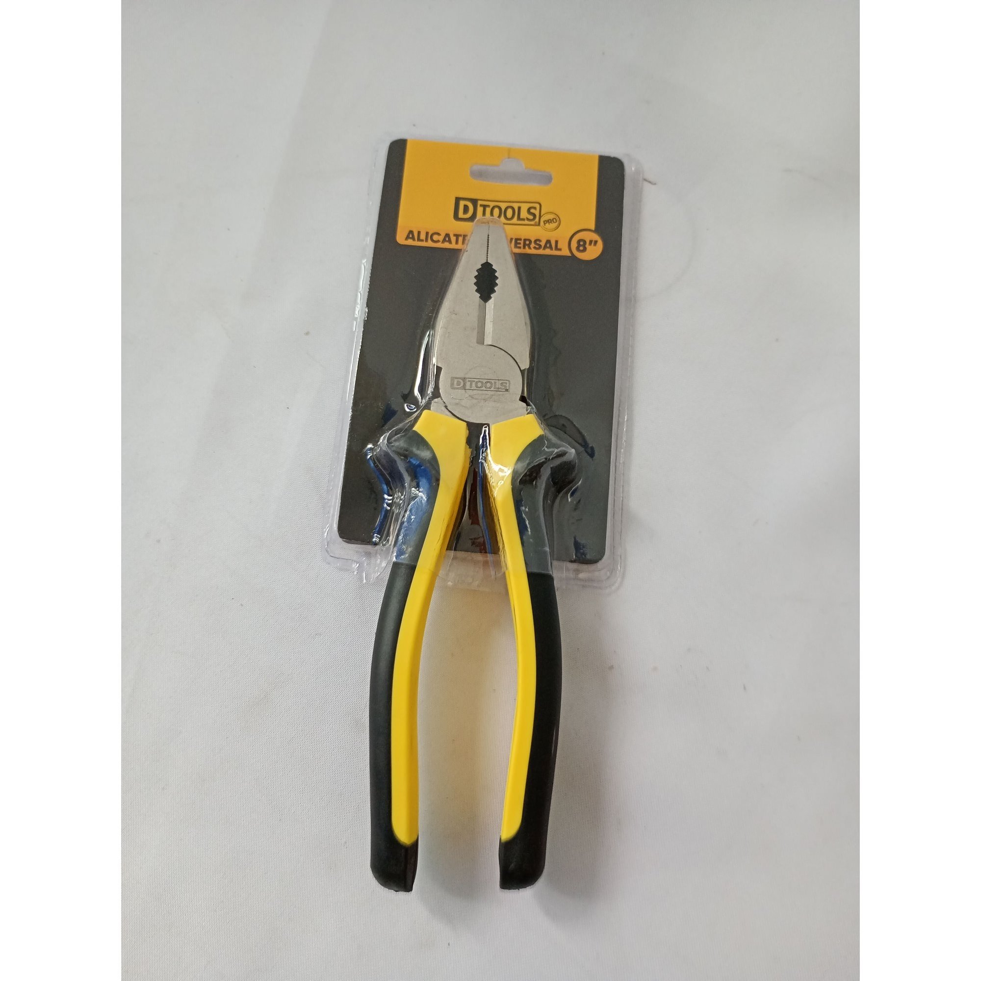 Alicate Universal 8'' em Aço Forjado com Empunhadura em PVC - DTOOLS
