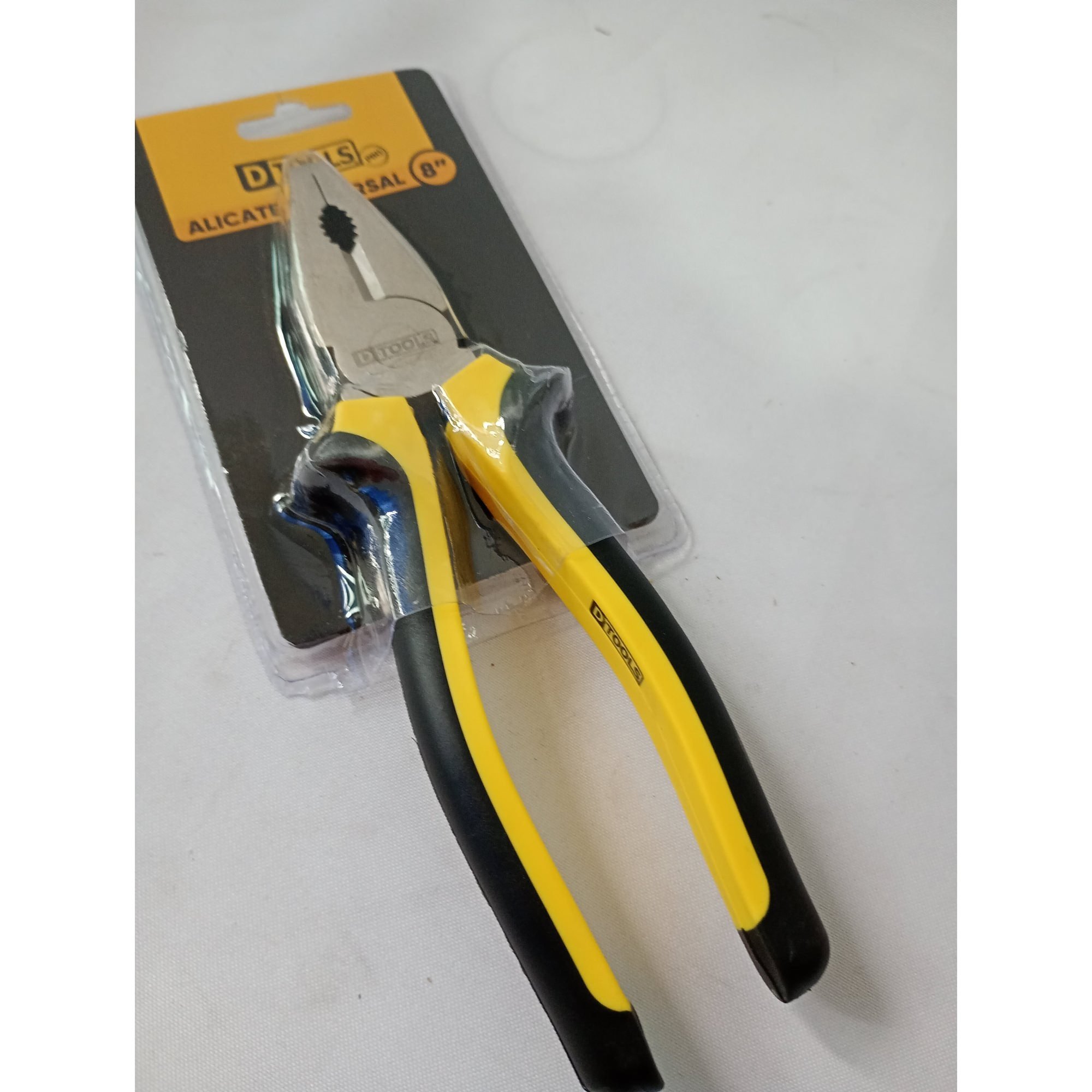 Alicate Universal 8'' em Aço Forjado com Empunhadura em PVC - DTOOLS