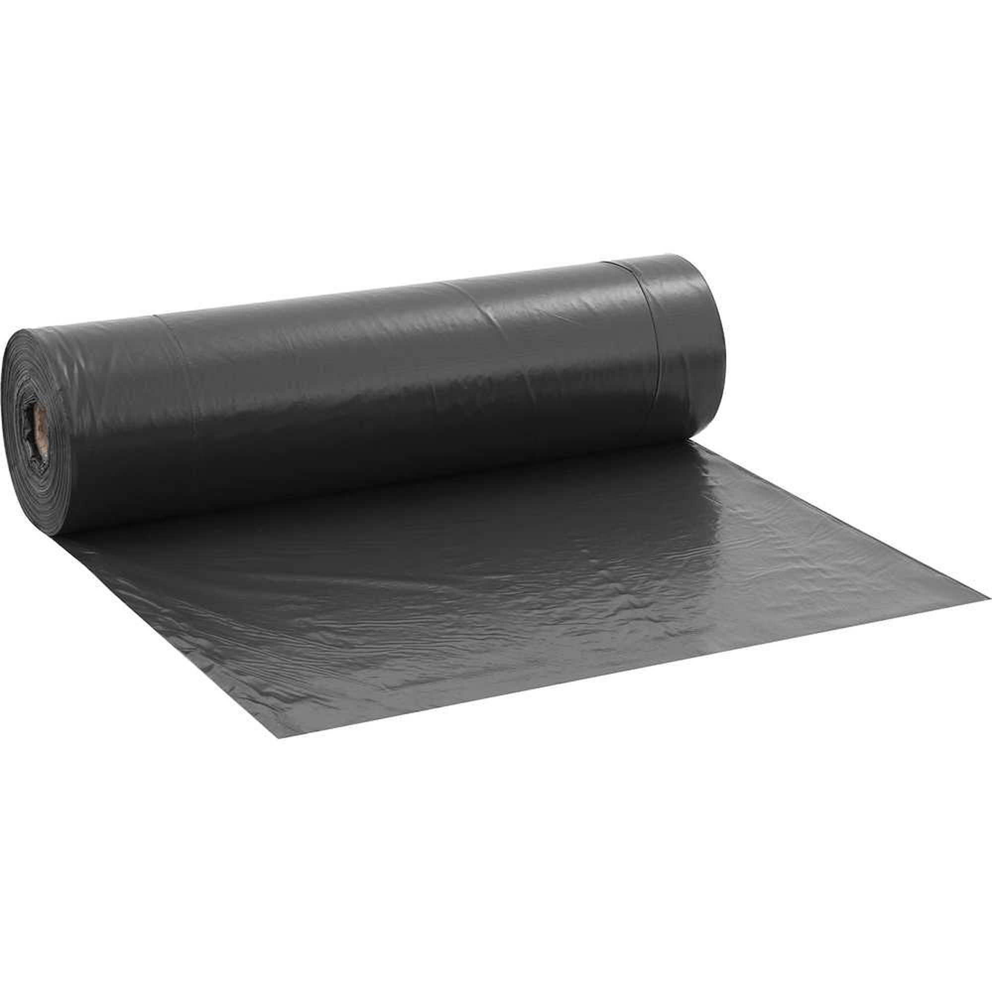 Lona Plástica Preta, 8 m x 50 m, 60 kg, Lonax