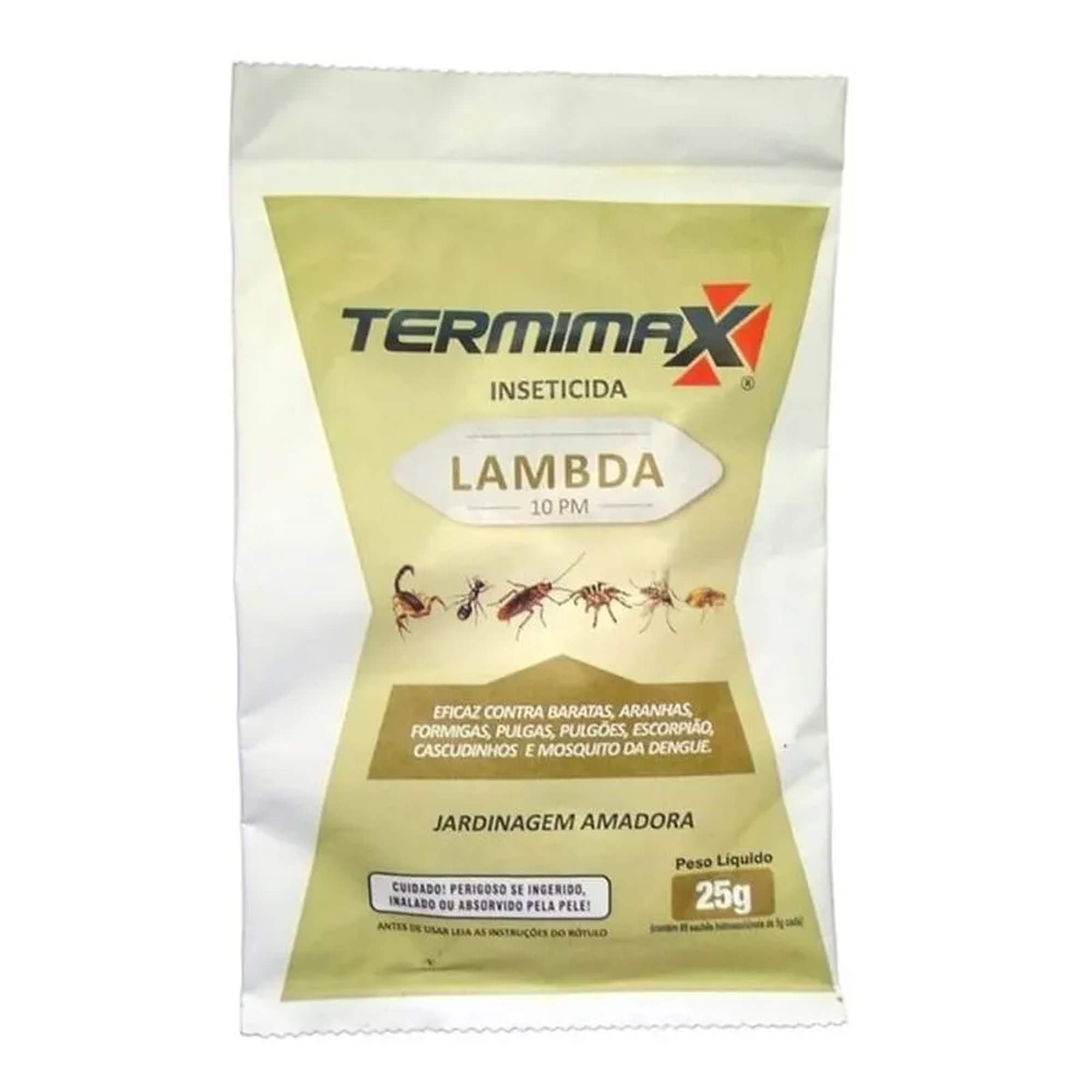 Inseticida Termimax Lambda 10 PM 25g - Eficaz contra Formigas